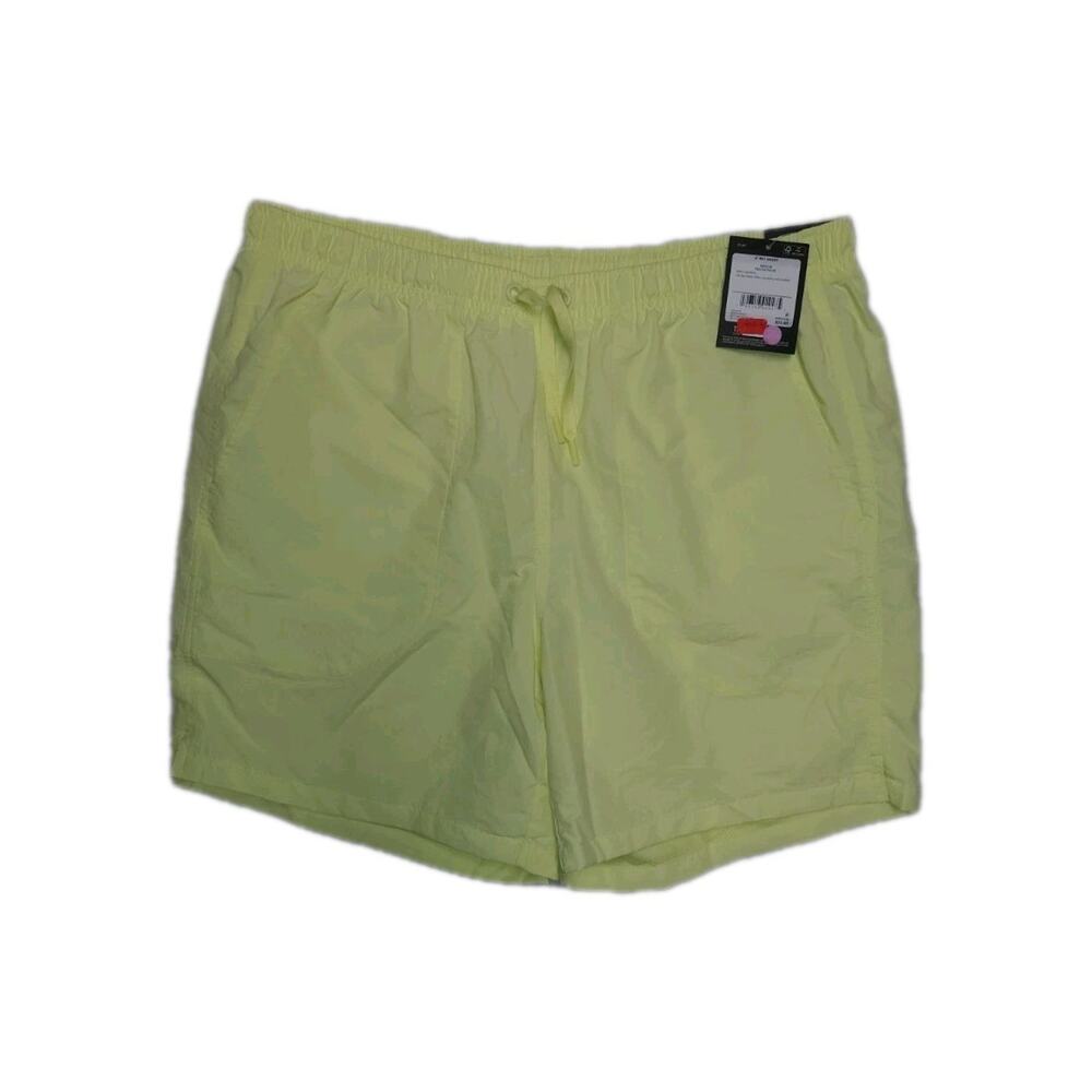 New DSG 6" Rec Shorts Yellow Pulse Men's Size M Running Training Jogging